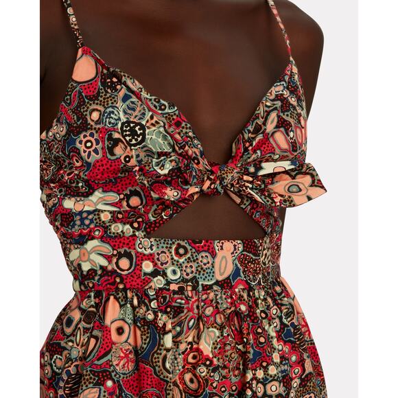 A.L.C. Women's Dani Floral Cotton Mini Dress Size 0 - Picture 3 of 12